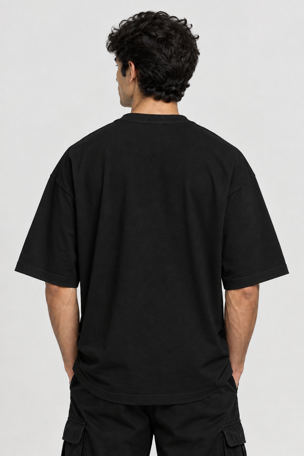 Men’s Premium Gym Lion Embroidered Oversized T-Shirt | Heavy Embroidery Muscle Design