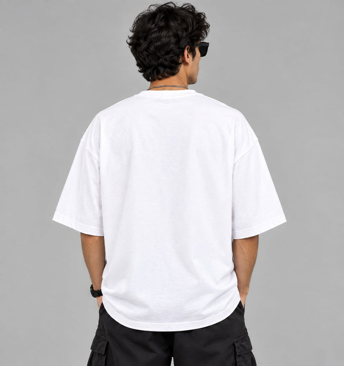 Vegeta Rage Oversized T-Shirt for Men | Anime-Inspired Pink & Black Graphic Embroidery | Premium Streetwear