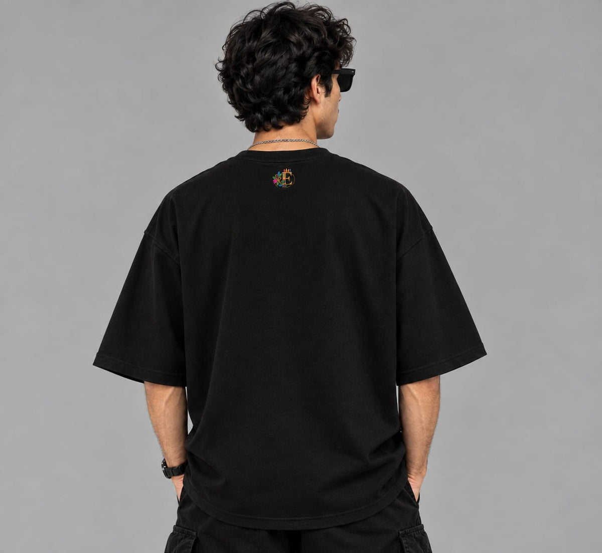 Vegeta Rage Oversized T-Shirt for Men | Anime-Inspired Pink & Black Graphic Embroidery | Premium Streetwear